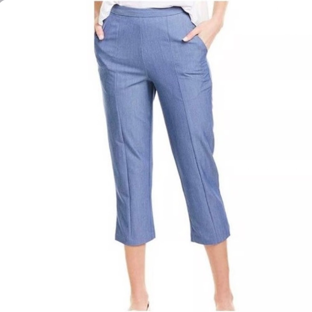 BCBG MaxAzria capri chambray pants
